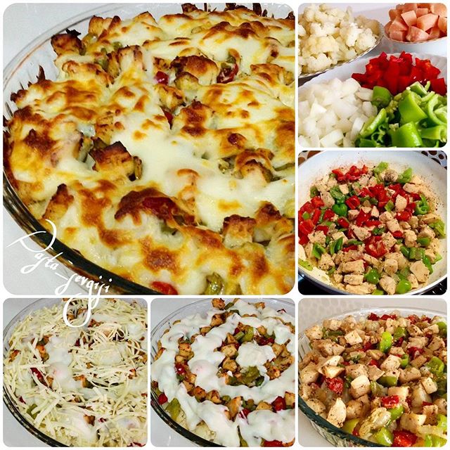 Beşamel Soslu Tavuklu Karnıbahar Beşamel Soslu Tavuklu Karnıbahar