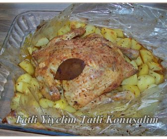 Fırın Poşetinde Patatesli Tavuk