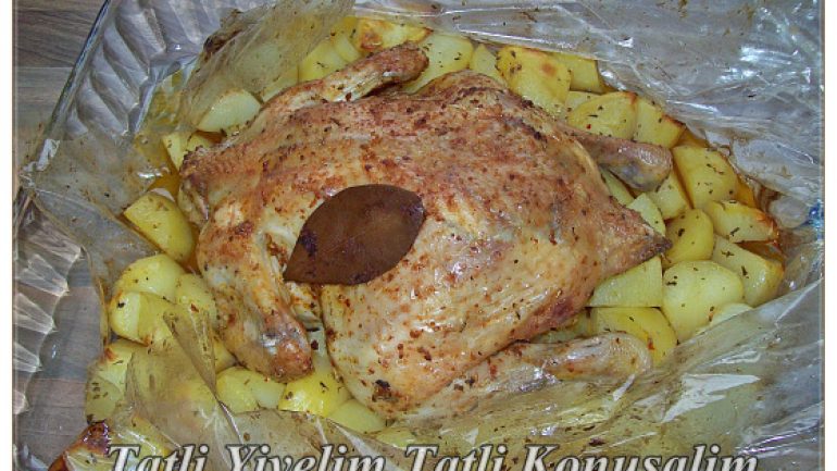 Fırın Poşetinde Patatesli Tavuk