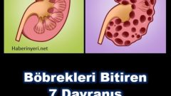 Böbrekleri bitiren 7 davranış