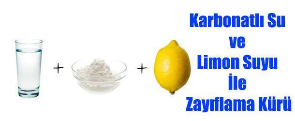 Karbonatlı Su ve Limon Suyu İle Muhteşem Zayıflama Kürü