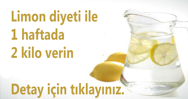 Limon diyeti ile 1 haftada 2 kilo verin