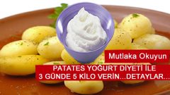 Patates Diyeti İle 3 günde 5 Kilo Verin