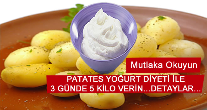 Patates Diyeti İle 3 günde 5 Kilo Verin