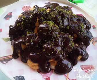 Profiterol Ve Mini Ekler Pasta