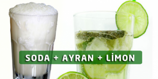 Soda Ayran Limon ile Göbek Eritme