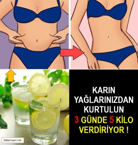 Mide Çevresindeki Yağları Eritin ! 3 Günde 5 Kilo Kaybedin