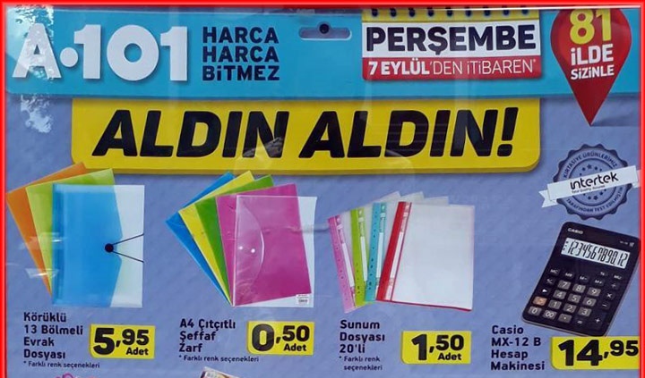 A101 7 Eylül 2017 Aktüel Fırsat Ürünleri Kataloğu