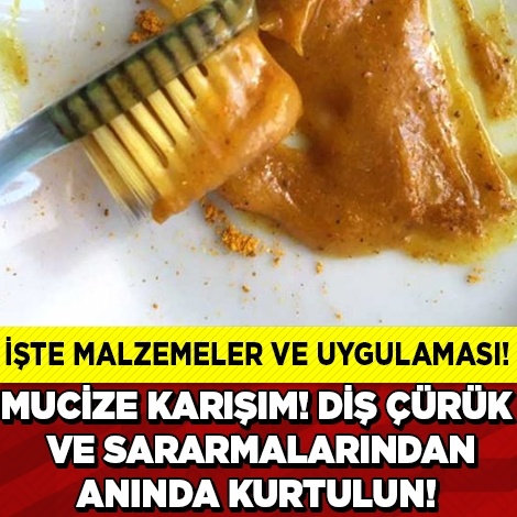 Mucize Karışım ! Sararan Dişleriniz Anında Bembeyaz Olacak!