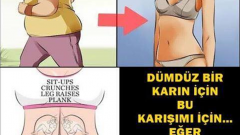 DÜMDÜZ BİR KARIN İÇİN BU KARIŞIMI İÇİN EĞER EGZERSİZDEN SONRA İÇERSENİZ