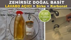 Karbonat Sirke ile Ev Yapımı Doğal Lavabo Açıcı