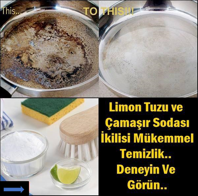 Limon Tuzu ve Çamaşır Sodası İkilisi Mükemmel Temizlik..Deneyin Ve Görün..