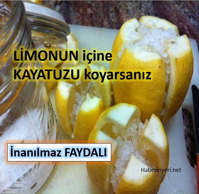 Limonun üzerine tuz serpmenin faydaları