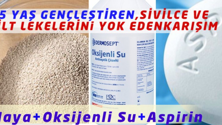 Sivilce ve Siyah Noktalar İçin Maya ve Aspirin..Gözlerinize İnanamayacaksınız