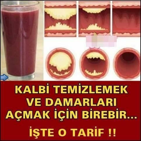 KALBİ TEMİZLEMEK VE DAMARLARI AÇMAK İÇİN BİREBİR… İŞTE O TARİF !!