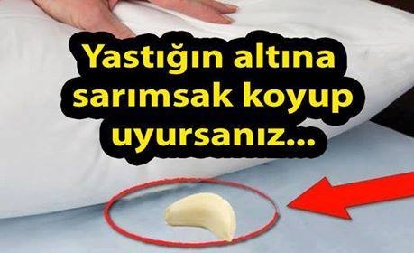 Yastığın Altına Sarımsak Koyup Uyursanız...