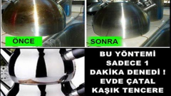 Bu Yöntem Sadece 1 Dakika ! Evde Çatal,Bıçak,Çaydanlığınızı Kolaylıkla Parlatacaksınız