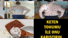 Keten Tohumu İle Onu Karıştırın 1 Haftada Eriyin