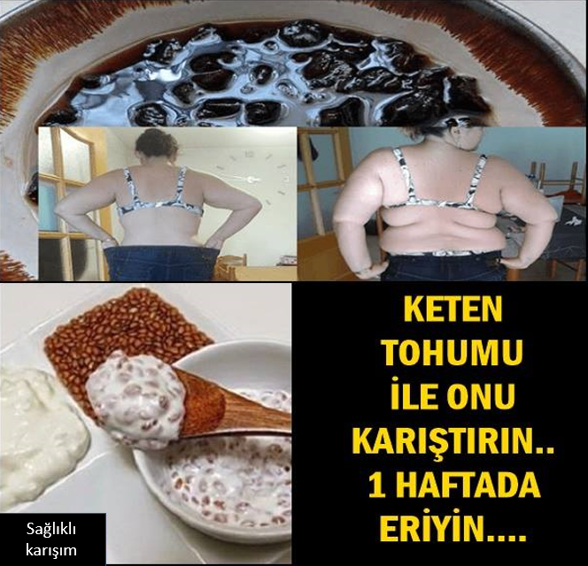 Keten Tohumu İle Onu Karıştırın 1 Haftada Eriyin