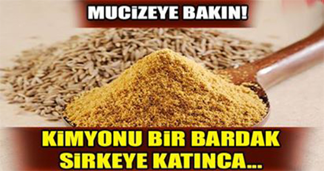 Bir Bardak Sirkenin İçerisine Kimyonu Atın ve Mucizeye Tanık Olun