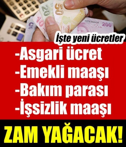 Milyonlara Zam Yağacak İşte Yeni Ücretler