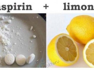 Genç Görünmenin Sırrı Aspirin ve Limon