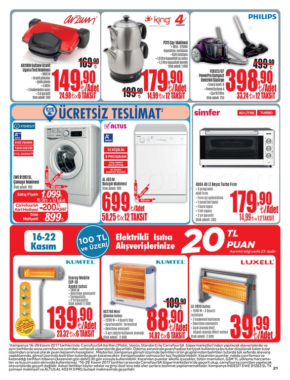 Carrefoursa 22 - 30 Kasım 2017 Aktüel Ürün Kataloğu