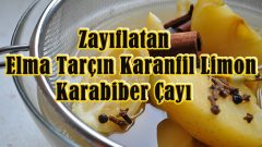 Zayıflatan Elma Tarçın Karanfil Limon Karabiber Çayı