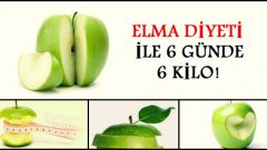 Bir haftada 6 kilo verdiren elma diyeti
