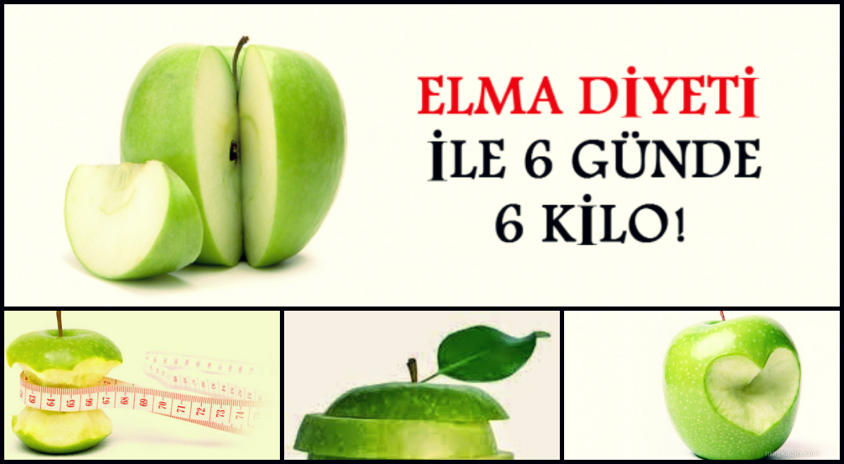 Bir haftada 6 kilo verdiren elma diyeti