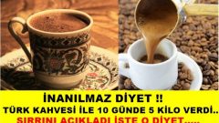 İnanılmaz diyet! Türk kahvesiyle 10 günde 5 kilo verdi!