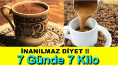 Şekersiz Türk Kahvesi Diyeti