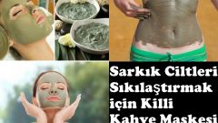 Sarkık Ciltleri Sıkılaştırmak için Killi Kahve Maskesi