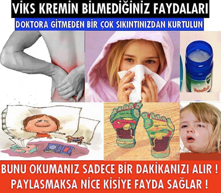 Vicks'in Bilinmeyen Faydaları Ve Kullanım Alanları