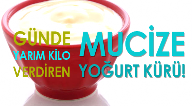 Günde Yarım Kilo Verdiren Yogurt Kürü