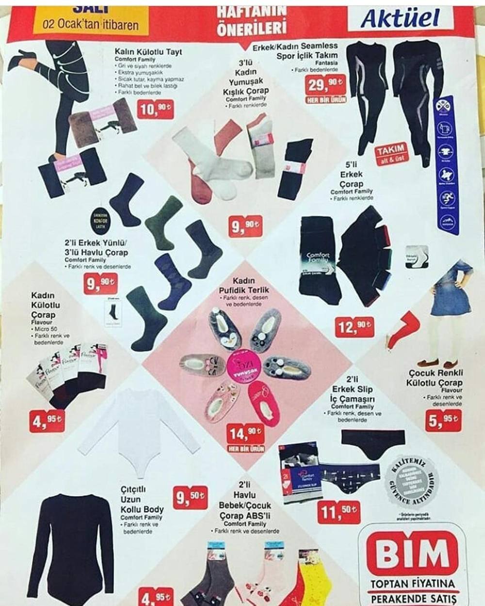 Bim 29 Aralık 7 Ocak Arası Aktüel Ürünler