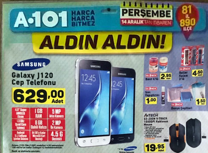 A101 Market 14 Aralık 2017 Fırsat Ürünleri Kataloğu