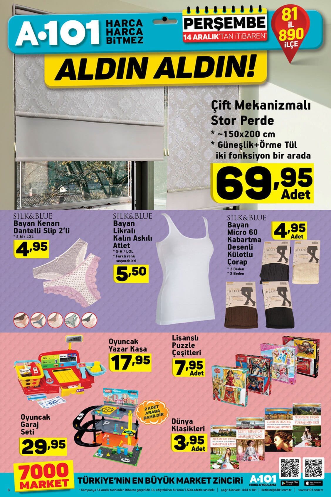 A101 14 Aralık 2017 Fırsat Ürünleri Katalog
