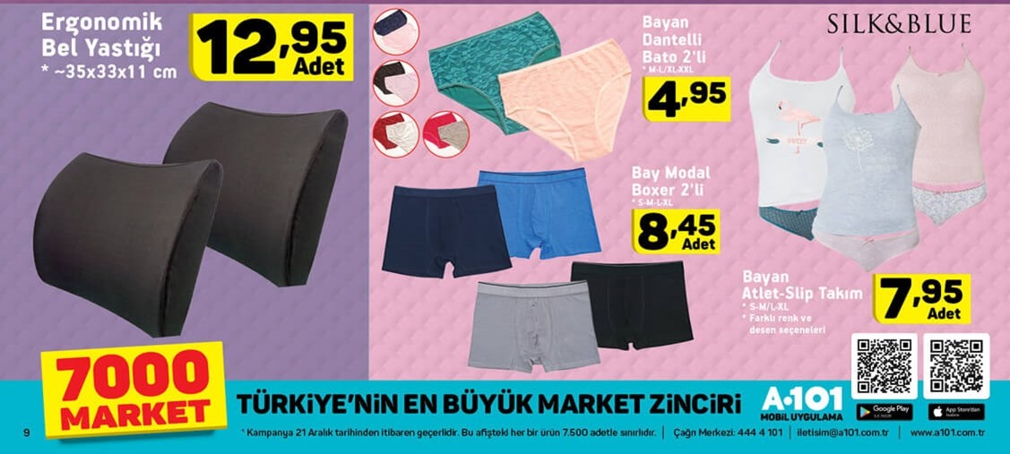 A101 Marketler 21 Aralık 2017 Fırsat Kataloğu Ürünleri