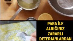 Para İle Aldığınız Zararlı Deterjanlardan Kurtulun Evde Kendiniz Yapın