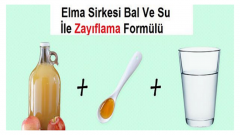 Elma Sirkesi Bal ve Ilık Su ile Zayıflama Kürü