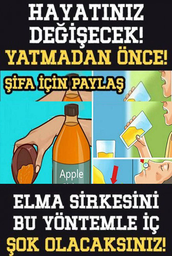 Bu Okuyacaklarınıza Çok Şaşıracaksınız Yatmadan Önce Elma Sirkesi İçerseniz Bakın Ne Oluyor