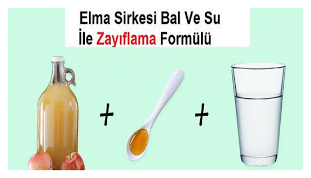 Elma Sirkesi Bal ve Ilık Su ile Zayıflama Kürü