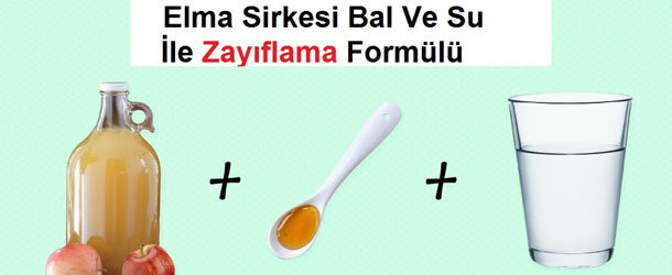 Elma Sirkesi Bal ve Ilık Su ile Zayıflama Kürü