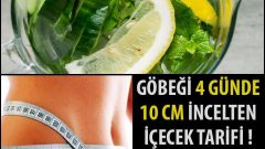 Göbeği 4 Günde 10 cm İncelten Mucize İçecek Tarifi Etkisine İnanamayacaksınız