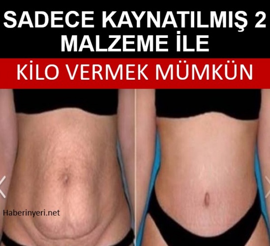 Sadece Kaynatılmış 2 Malzeme ile Kilo Vermek Mümkün