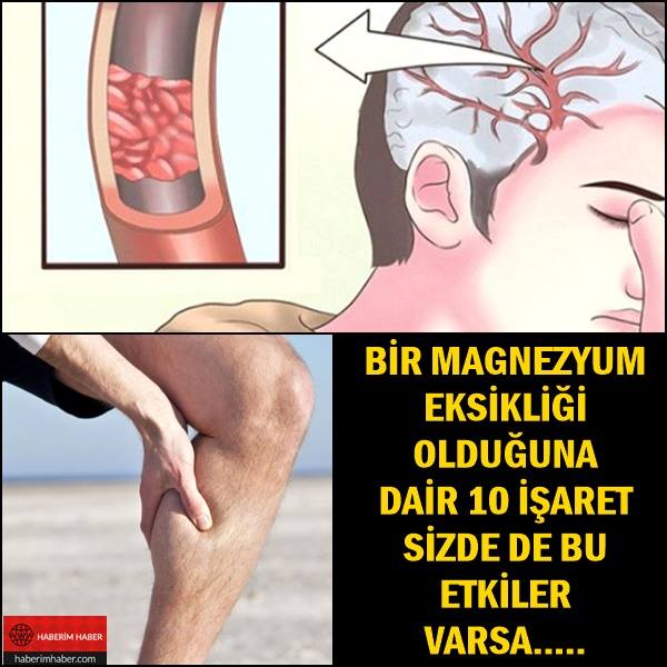 Magnezyum Eksikliği Olduğuna Dair Etkiler