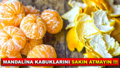 Mandalina Kabukları Şifa Deposu Sakın Atmayın