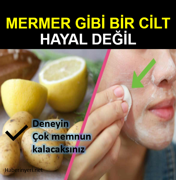 Mermer gibi bir Cilt için Patates Suyu