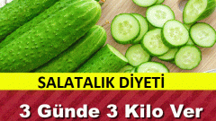 Salatalık Diyeti ile 3 Günde 3 Kilo Verebilmeniz Mümkün